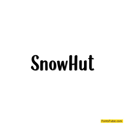 SnowHut Font