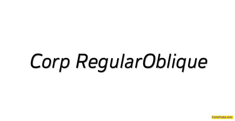 Corp Trial Font Family