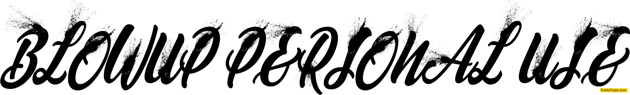 BLOWUP PERSONAL USE Font