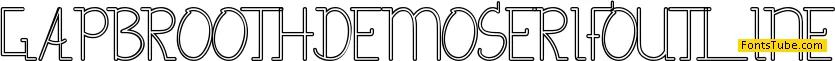 Gapbrooth Demo Font Family