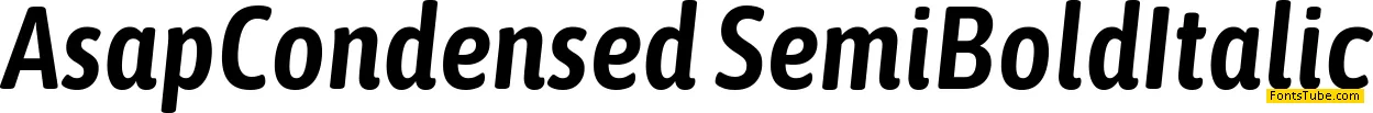 Asap Condensed Font Family