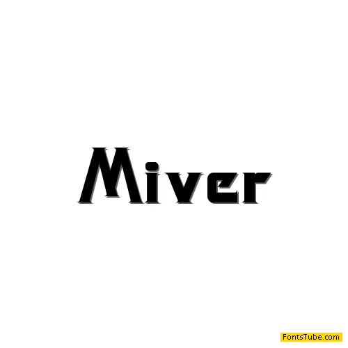 Miver - Personal Use Font