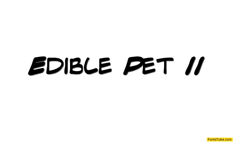 Edible Pet II Font