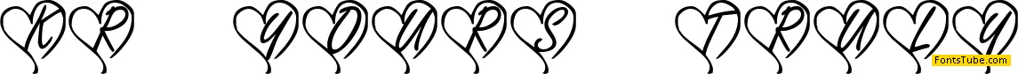 KR Yours Truly Font
