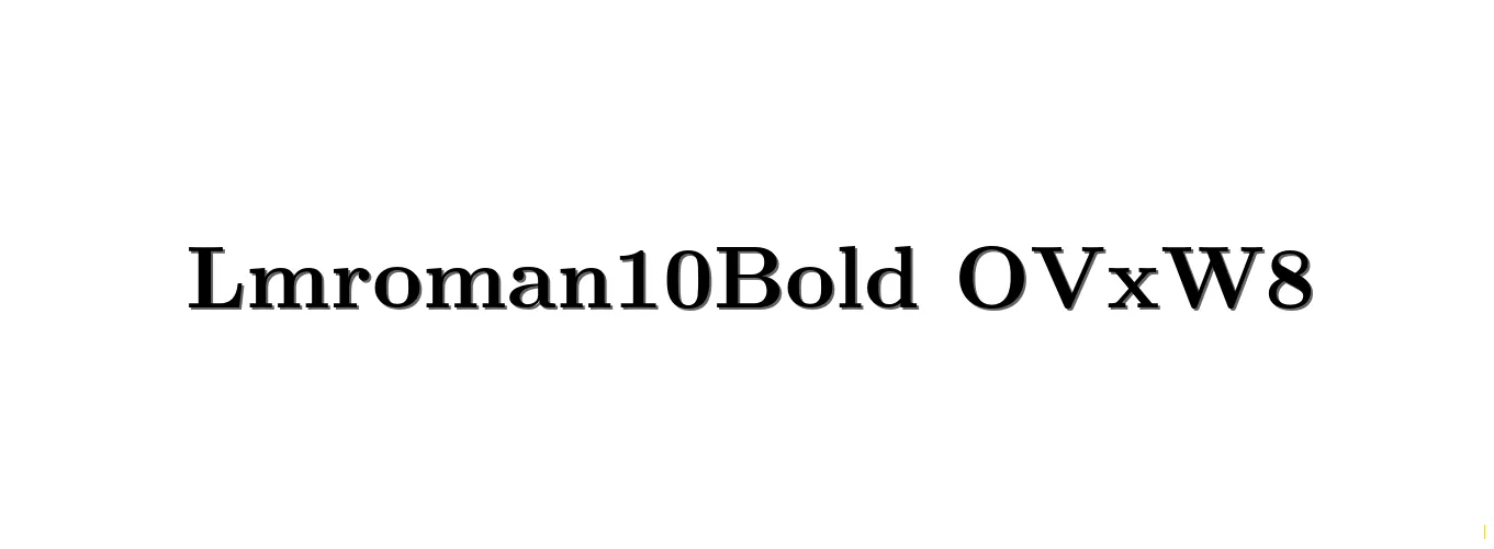 Latin Modern Roman