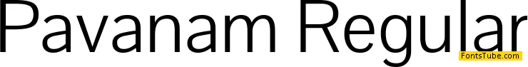 Pavanam Font