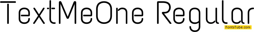 Text Me One Font