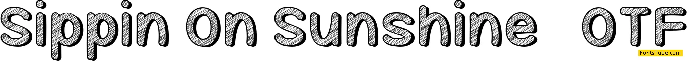 Sippin On Sunshine Font