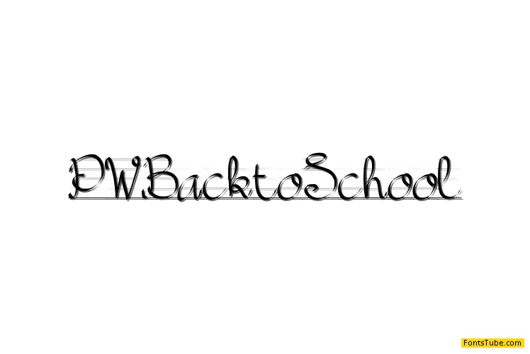 PW Back to School Font