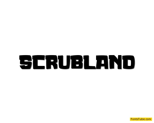 SCRUBLAND Font