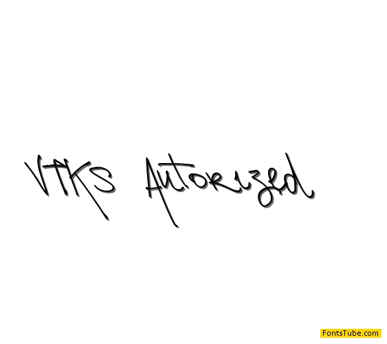 Vtks Autorized 2 Font