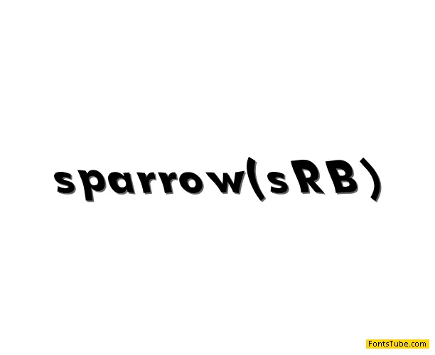 sparrow (sRB) Font