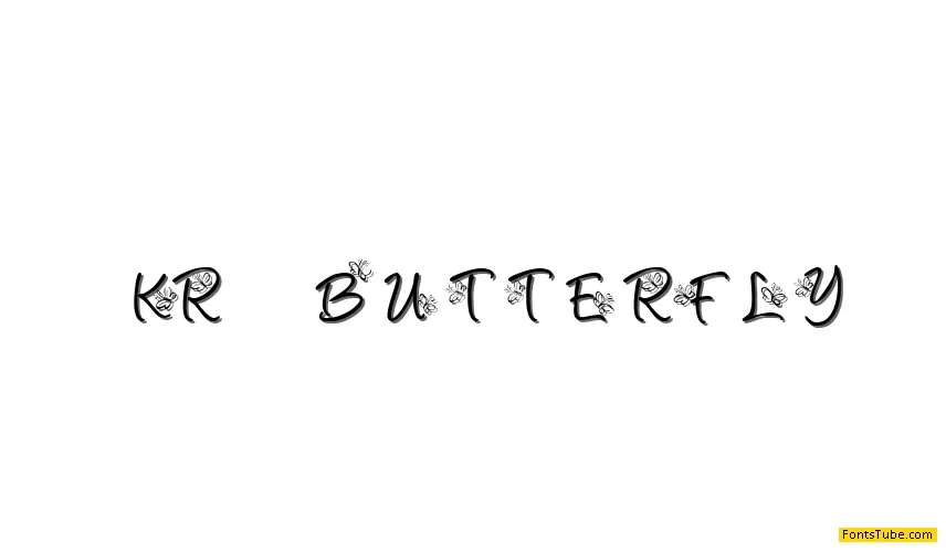 KR Butterfly Font