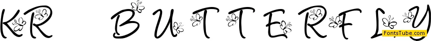 KR Butterfly Font