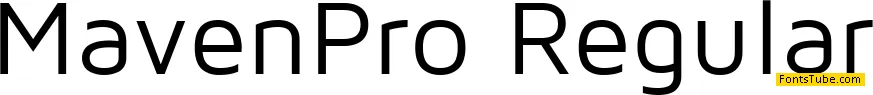 Maven Pro Font Family