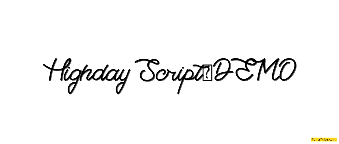 Highday Script Font