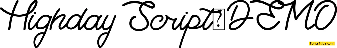 Highday Script Font