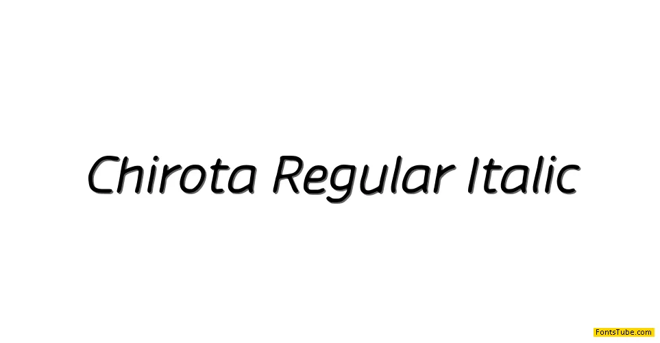 Chirota Font Family