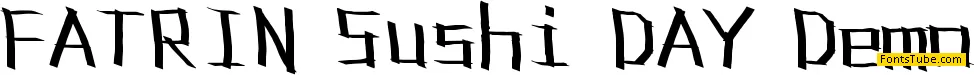 FATRIN Sushi DAY Demo Font