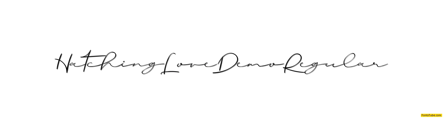 Hatching Love Demo Font