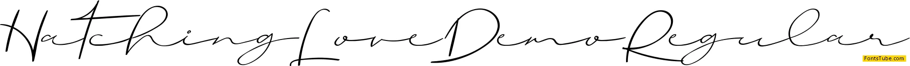 Hatching Love Demo Font