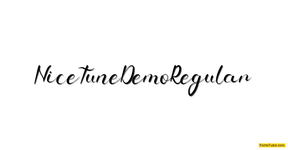 Nice Tune Demo Font