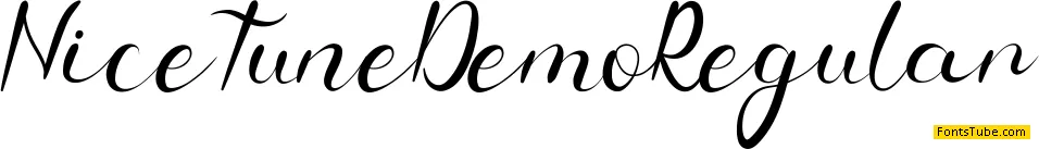 Nice Tune Demo Font