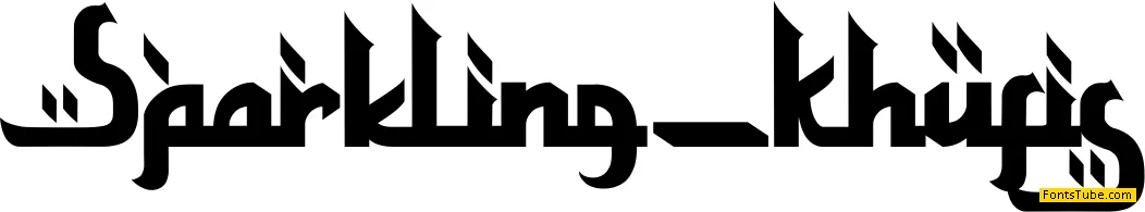 Sparkling Khufis Font