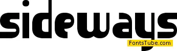 Sideways BRK Font