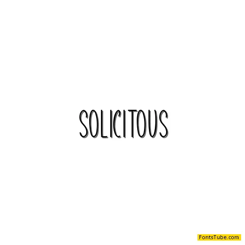 Solicitous Font