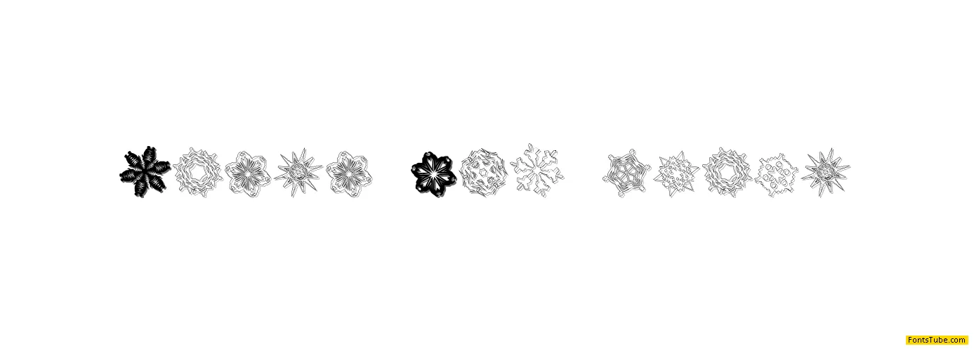 Paper Snowflakes Font