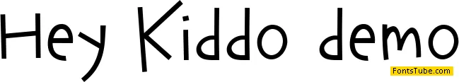 Hey Kiddo demo Font
