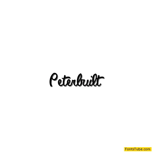 Peterbuilt Font
