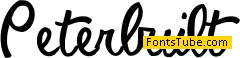 Peterbuilt Font