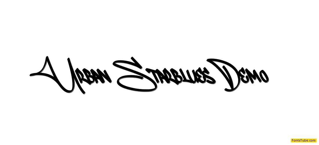 Urban Starblues Demo Font