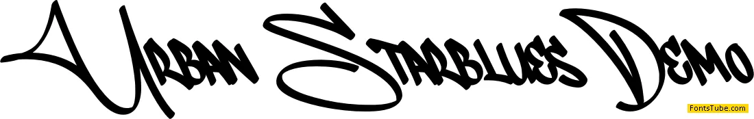 Urban Starblues Demo Font