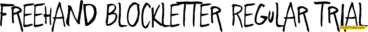 Freehand Blockletter Font Family