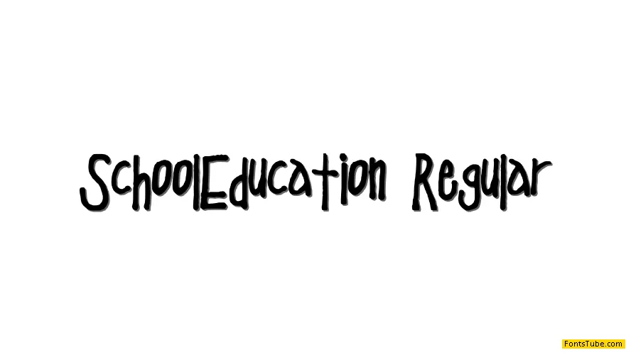 School Education Font