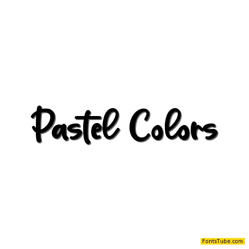 Pastel Colors Font