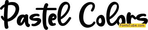 Pastel Colors Font