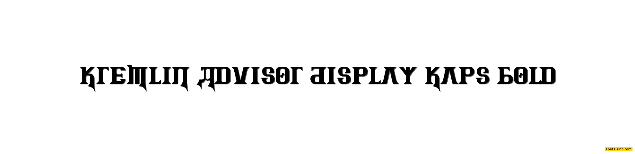 Kremlin Advisor Display Kaps Bo Font