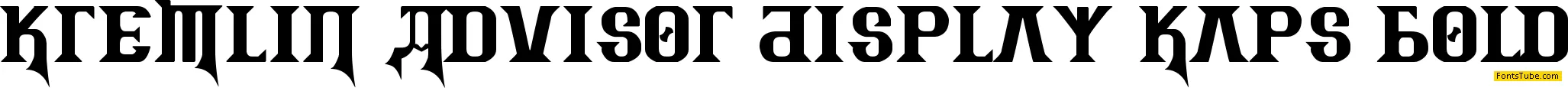 Kremlin Advisor Display Kaps Bo Font