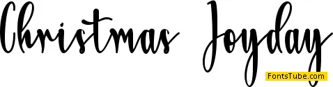 Christmas Joyday-PERSONAL USE Font