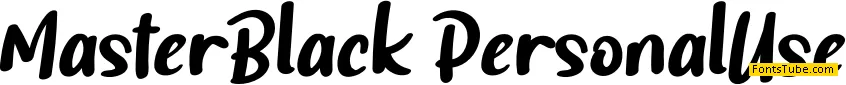 Master Black Font