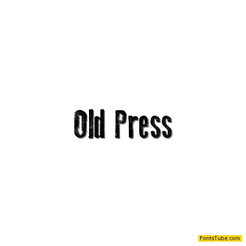 Old Press Font Family