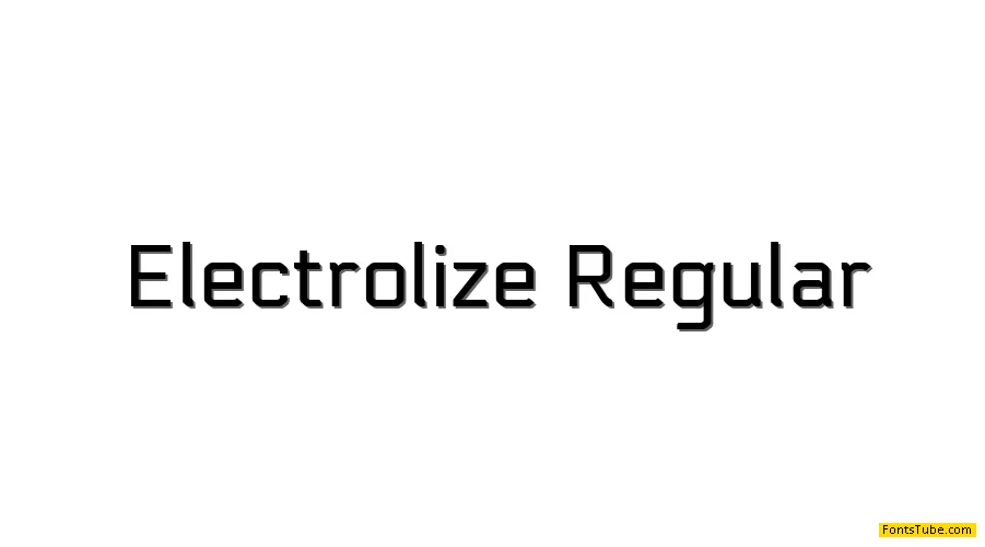 Electrolize Font