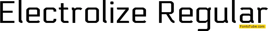 Electrolize Font