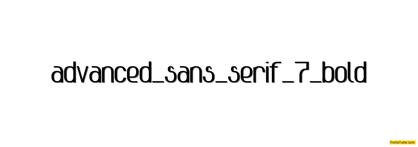 Advanced Sans Serif 7 Font Family