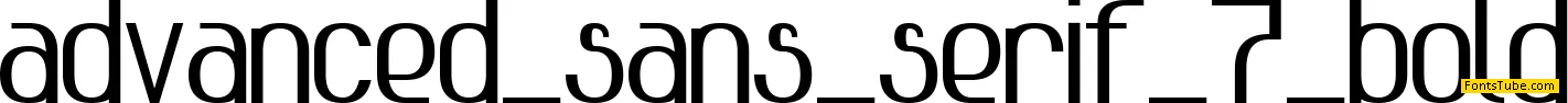 Advanced Sans Serif 7 Font Family