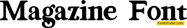 Magazine Demo Font